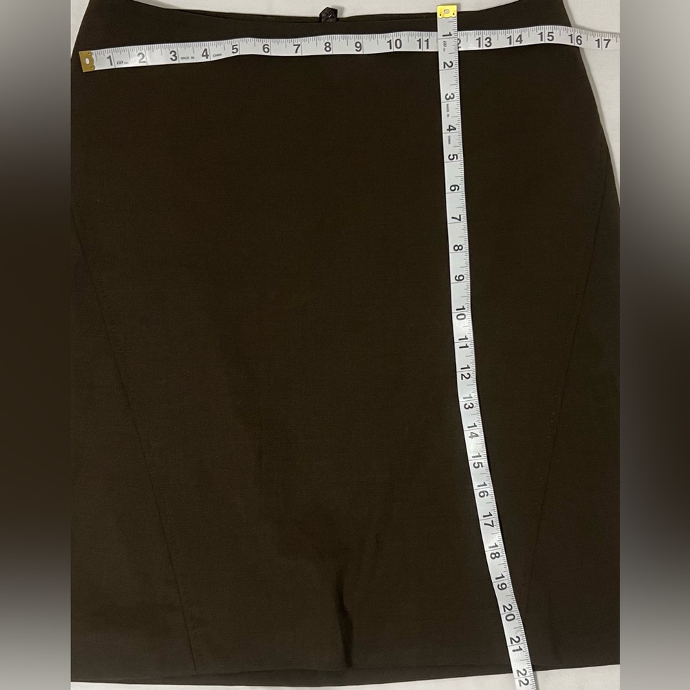 Brooks Brothers Brown A-Line Skirt Size 6 Italy Fabric Lined Classic - Picture 2 of 5